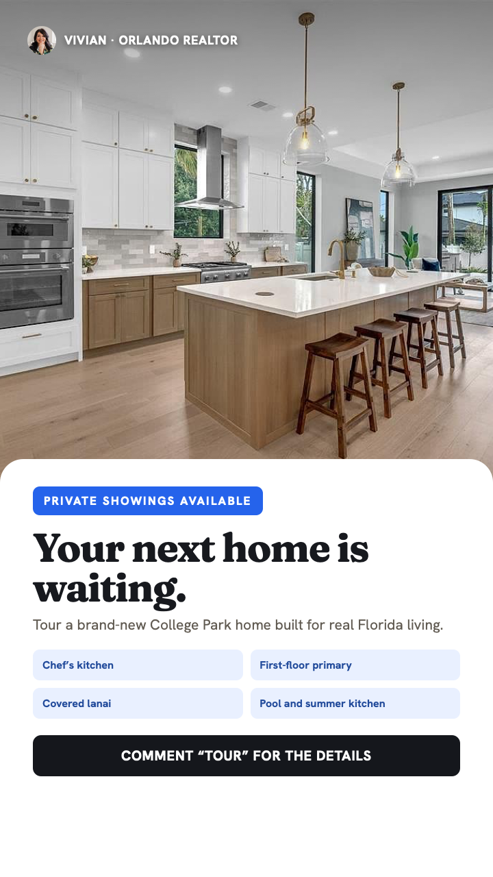 Property feature real estate photo ad