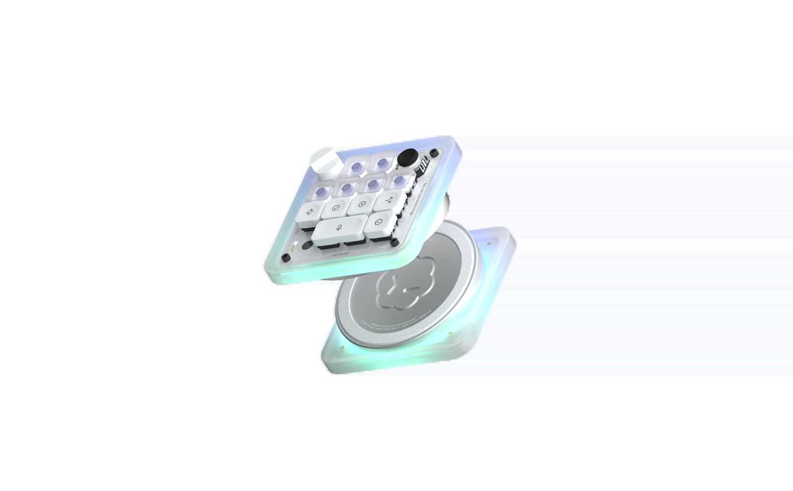 Exploded view of the Codex Micro and its base
