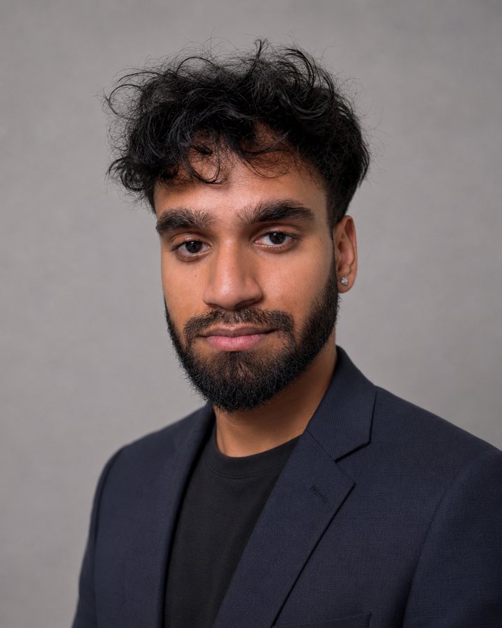 AI headshot, three-quarter angle