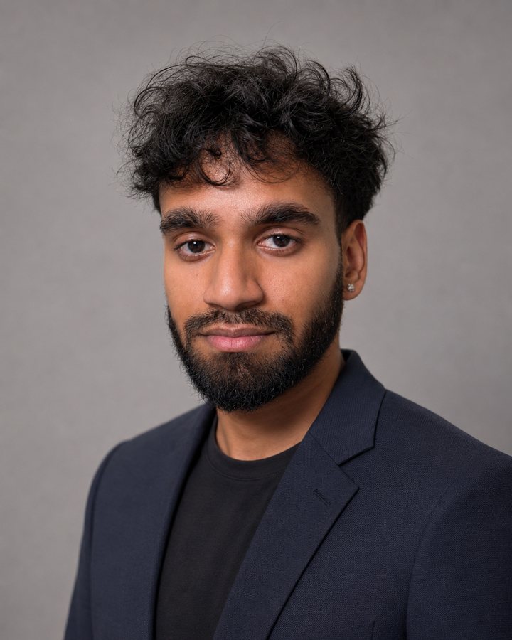 AI headshot, three-quarter angle the other way